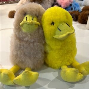 100% alpaca fur Plush Duck Toys choose color